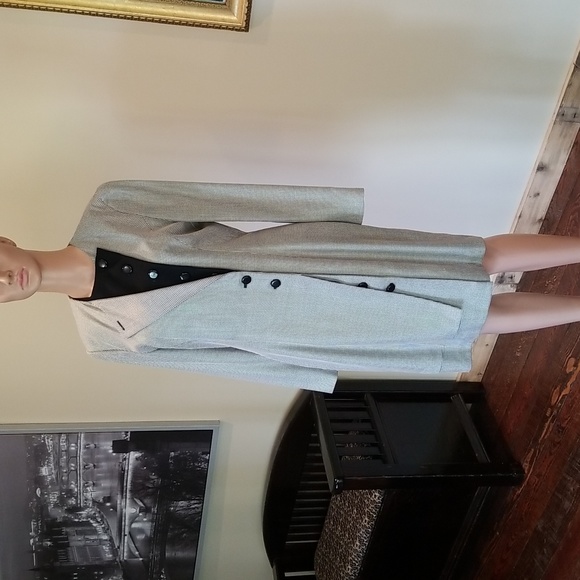 Escada Dresses & Skirts - ESCADA FOR SAKS FIFTH AVENUE VINTAGE DRESS / Sz 38 / Grey, Black